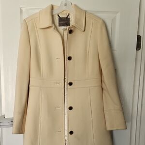 J. Crew Cream Trench Coat